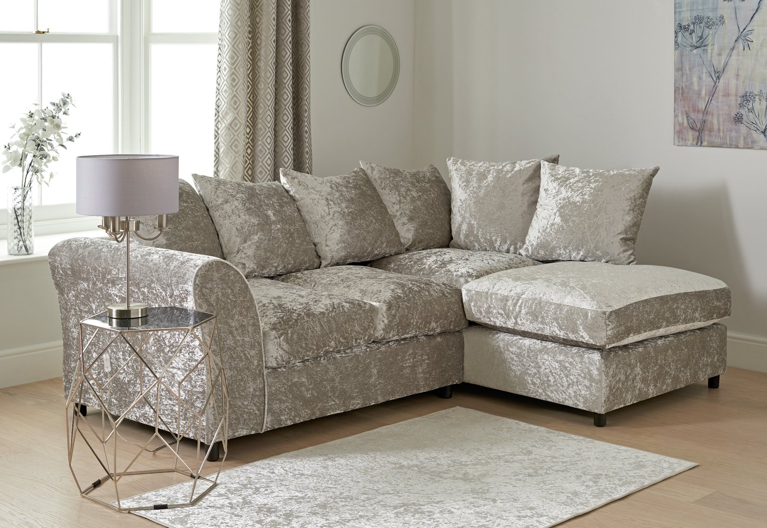 Argos Home Megan Right Corner Fabric Sofa Review