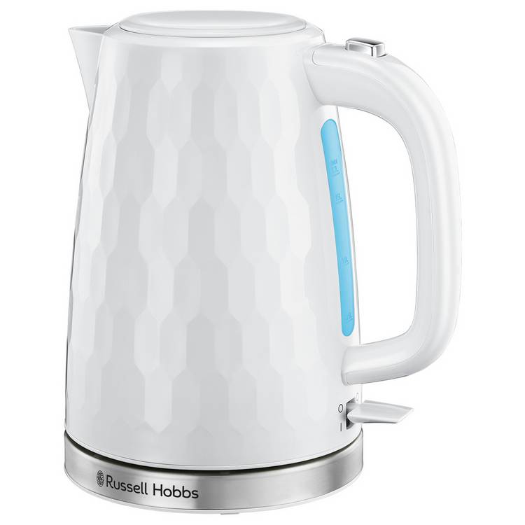 Russell Hobbs Honeycomb White Plastic Kettle 26050 0