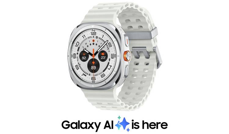 Buy Samsung Galaxy Watch Ultra Smart Watch White Fitness and activity trackers Argos