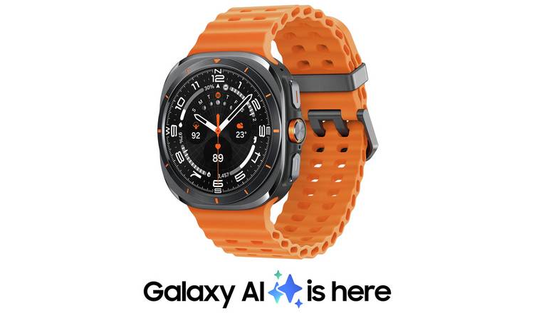 Buy Samsung Galaxy Watch Ultra Smart Watch Grey Orange Fitness and activity trackers Argos