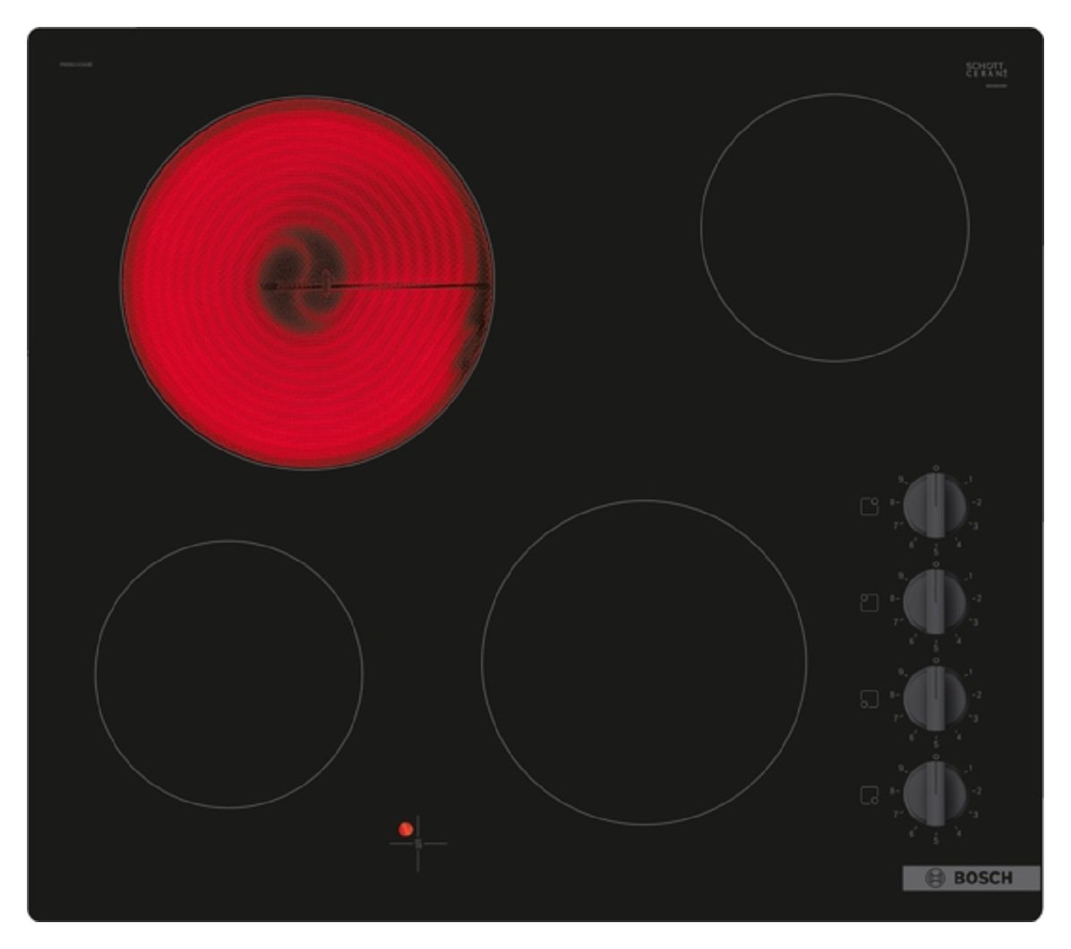 Bosch PKE611CA3E Electric Ceramic Hob - Black