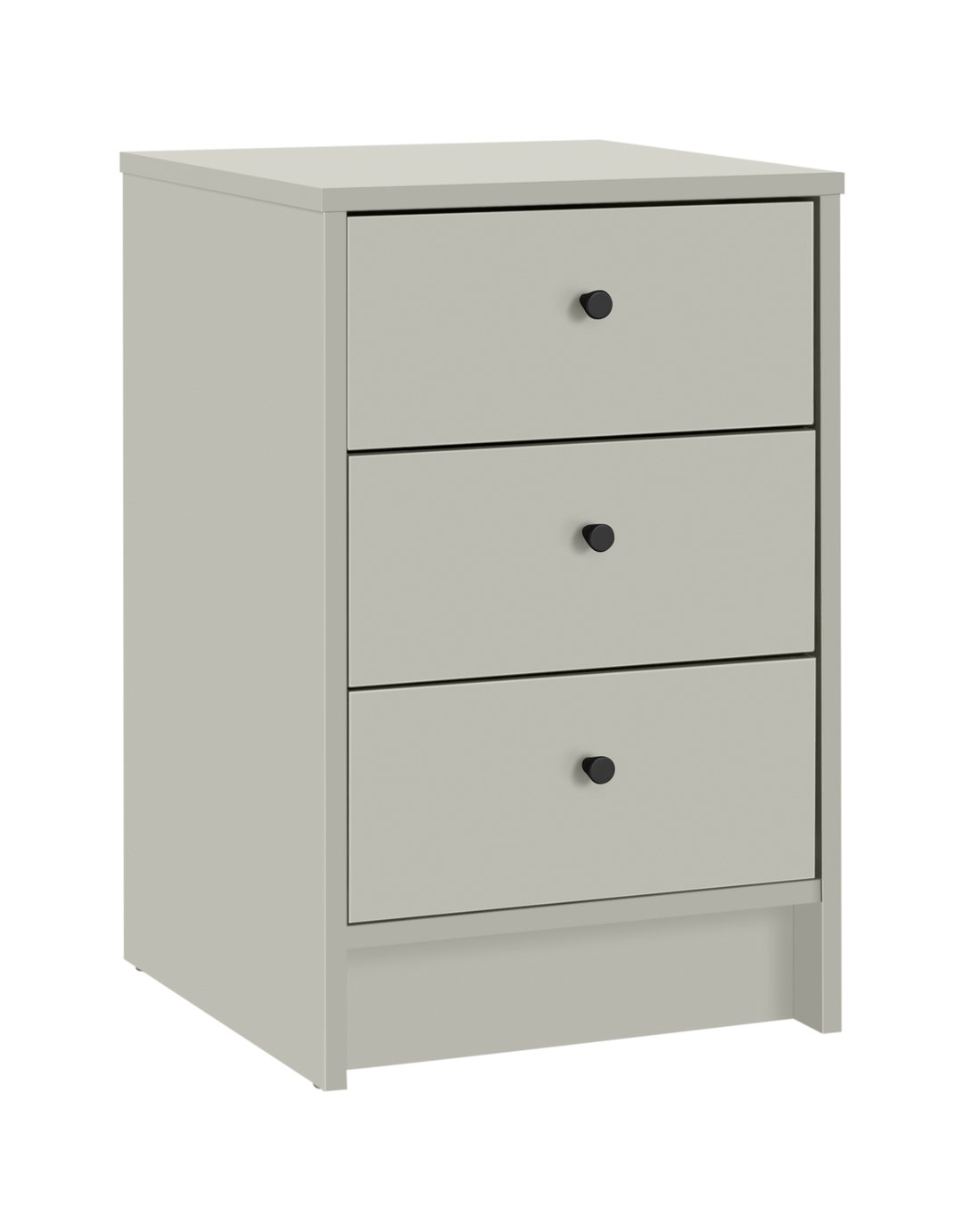 Argos Home Malibu 3 Drawer Bedside Table - Soft Grey