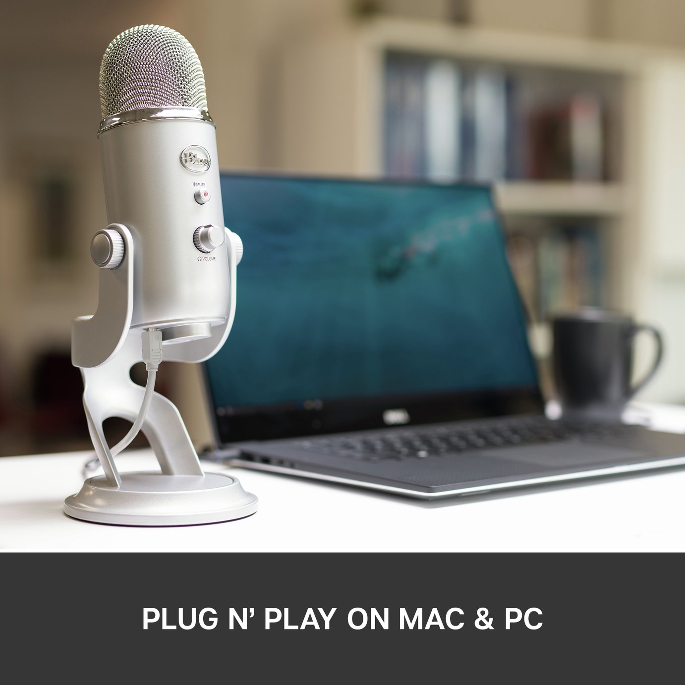 Buy Blue Yeti USB Streaming Gaming Podcast PC Microphone-Silver