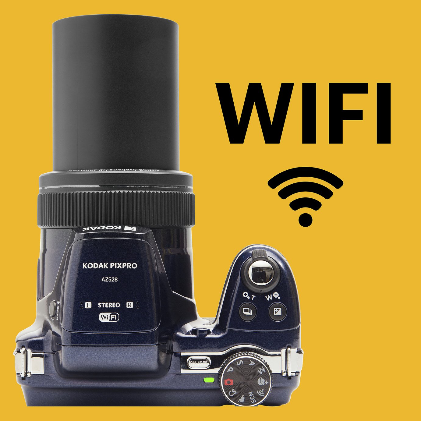 Buy KODAK PIXPRO AZ528 16MP 52x Zoom Bridge Camera - Blue | Bridge