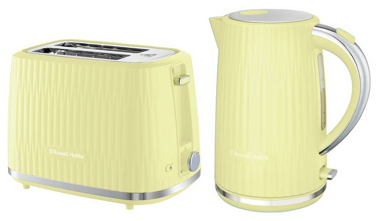 Russell Hobbs Eden Lemon Yellow Kettle and Toaster 27363BU