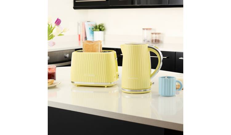 Slice Toaster Set Mustard Toaster And Kettle Buy DELONGHI Icona