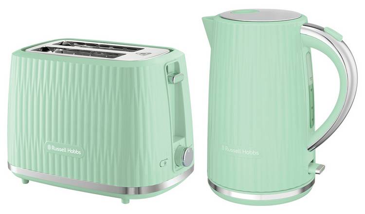 Russell Hobbs Eden Pistachio Green Kettle & Toaster 27364BU