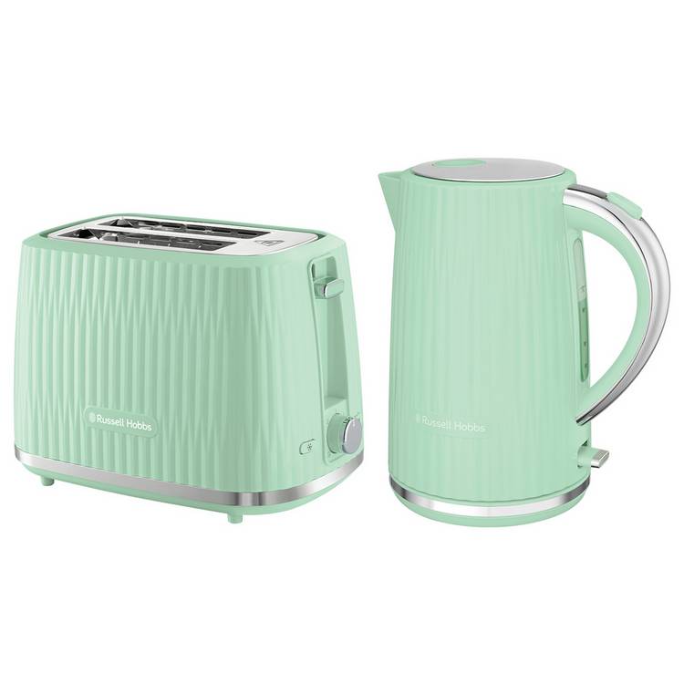 Russell Hobbs Eden Pistachio Green Kettle & Toaster 27364BU 0