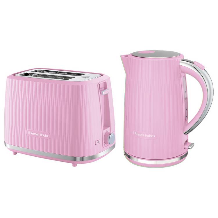 Russell Hobbs Eden Raspberry Pink Kettle and Toaster 27362BU 0