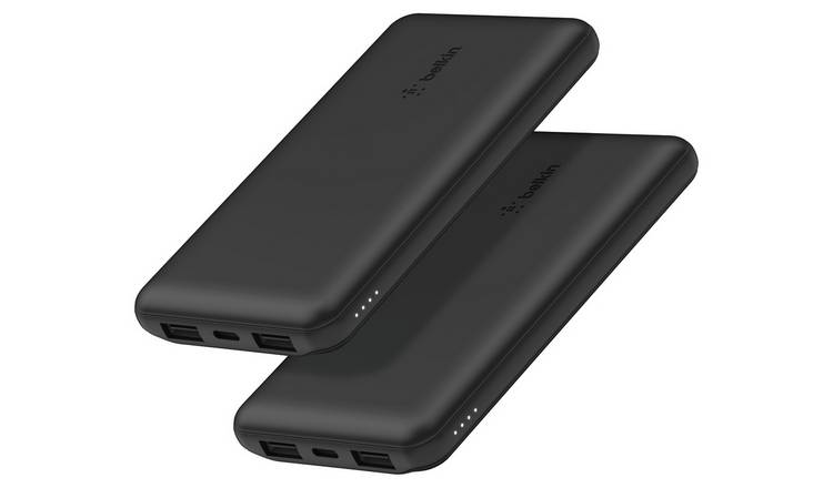 Belkin 10000mAh Portable Power Bank Black - Pack of 2