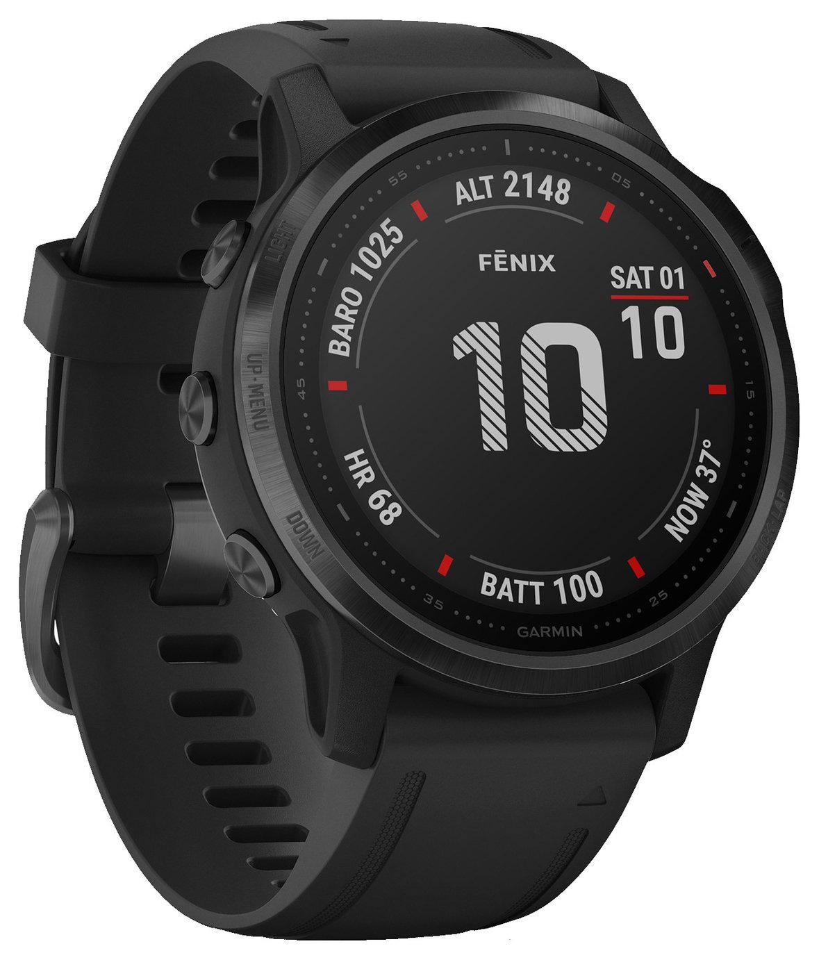 Garmin Fenix 6S Pro GPS Smart Watch - Black / Black Band