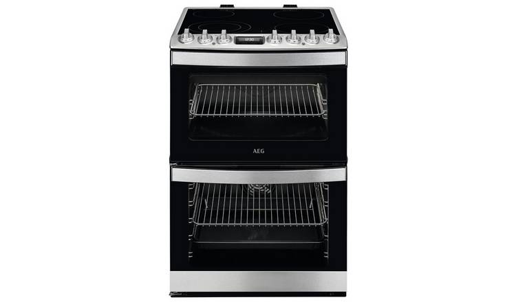 AEG CCB6741ACM 60cm Double Electric Cooker - S/Steel