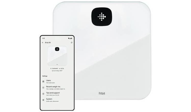 Buy Fitbit Aria Air Smart Bathroom Scales - White | Bathroom scales | Argos