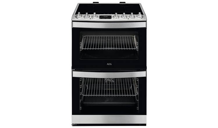 AEG CIB6734ACM 60cm Double Electric Cooker - S/Steel