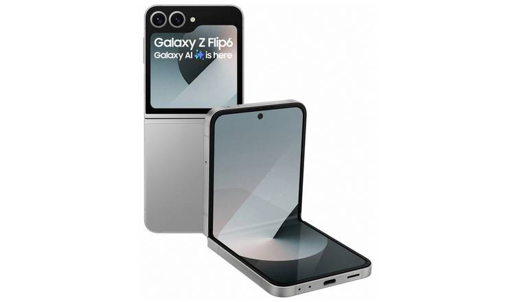 SIM Free Samsung Galaxy Z Flip6 5G 256GB AI Phone - Grey