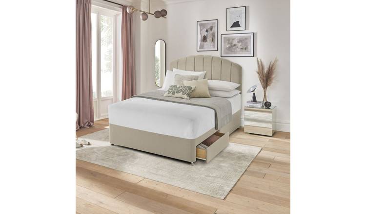 Silentnight Small Double Divan Bed Base - Sandstone