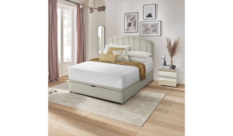 Silentnight Small Double Half Ottoman Bed Base - Sandstone