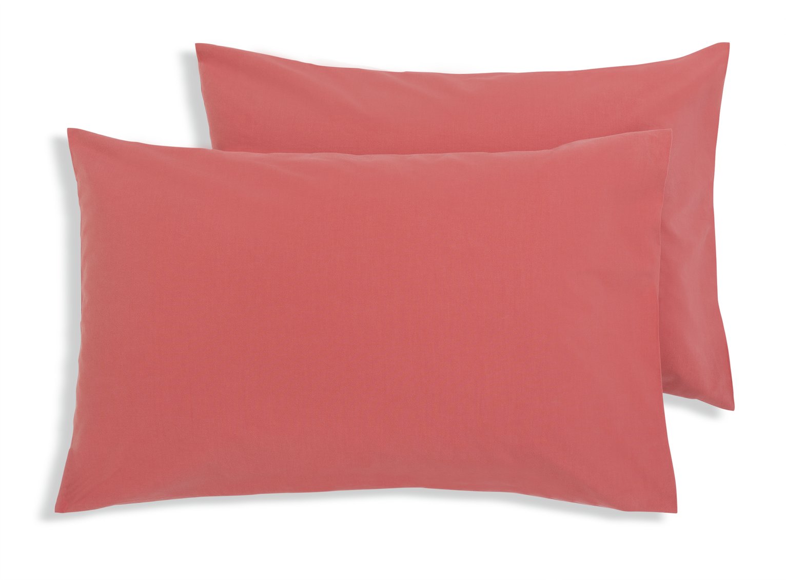 Habitat Washed Cotton Standard Pillowcase Pair - Cinnamon