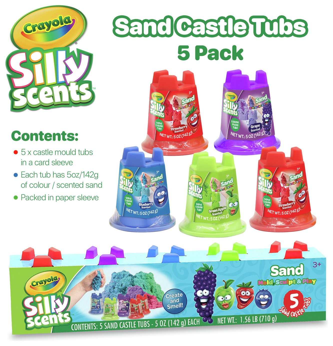 Buy Crayola Silly Scents Sand Castle 50Z Pack | Clay, dough and