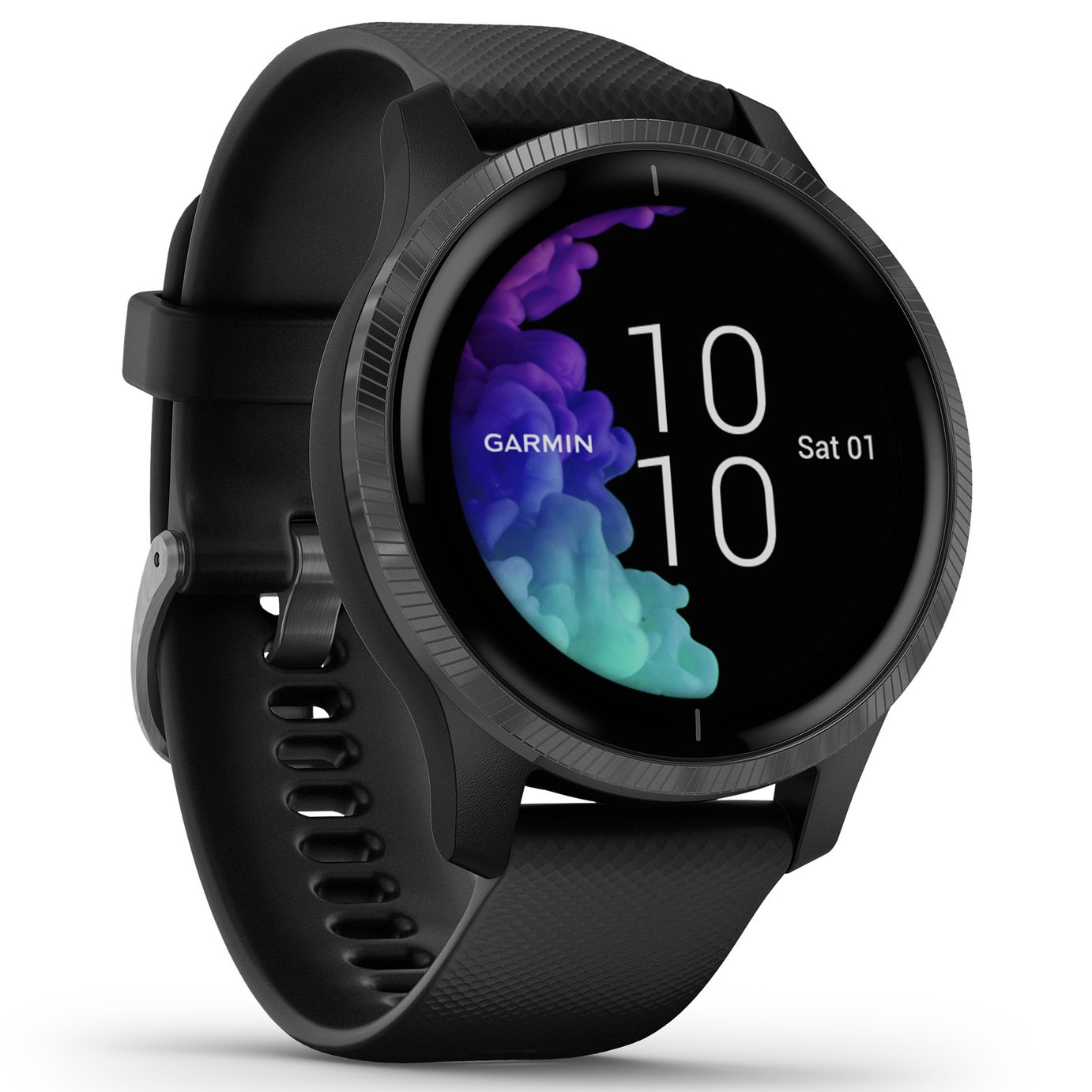 Garmin Venu GPS Smart Watch - Slate / Black Band
