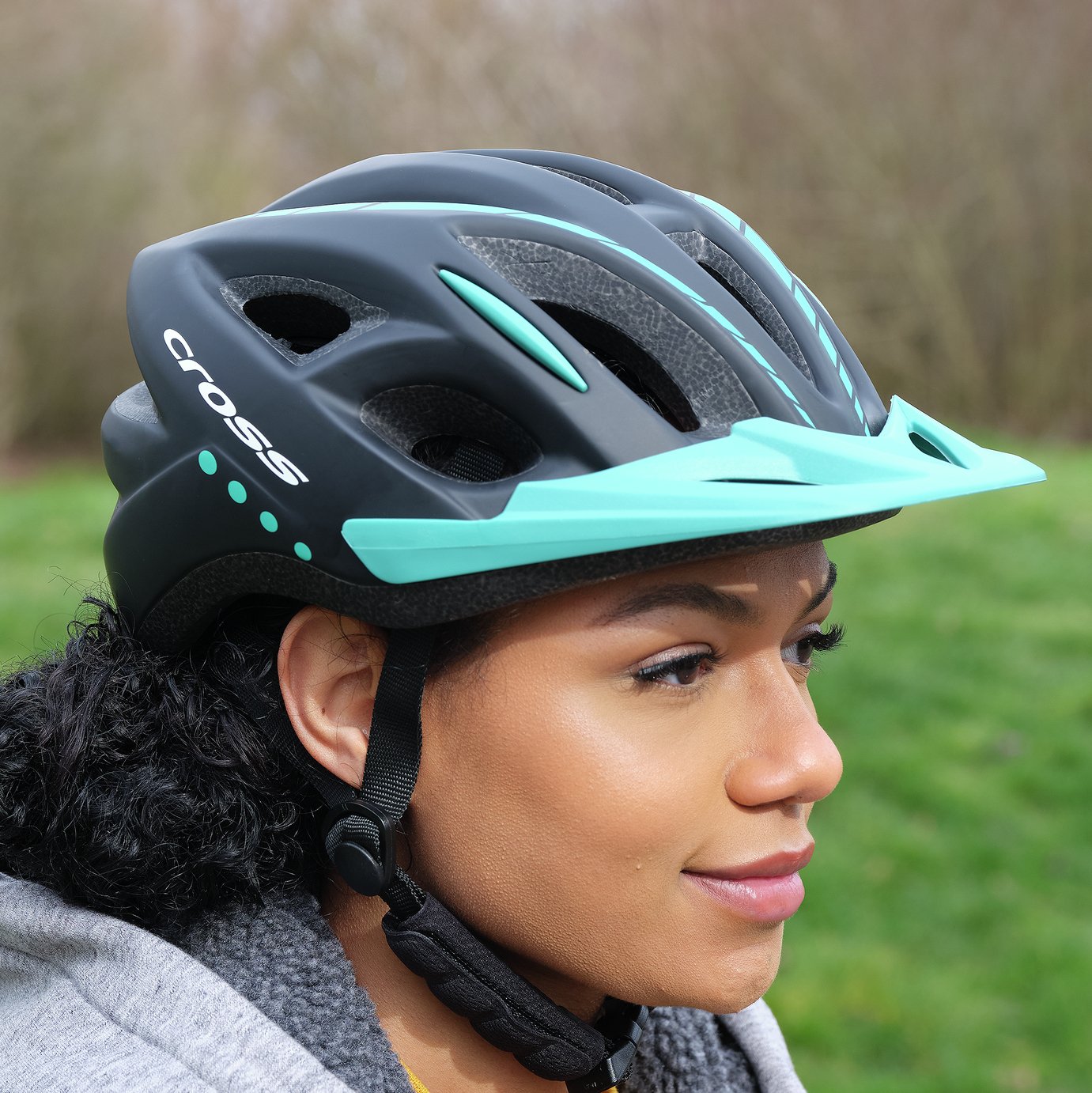 argos bike helmet women& 39 Buy Cross 58-62cm Bike Helmet with Removeable Visor | Bike helmets and  safety pads