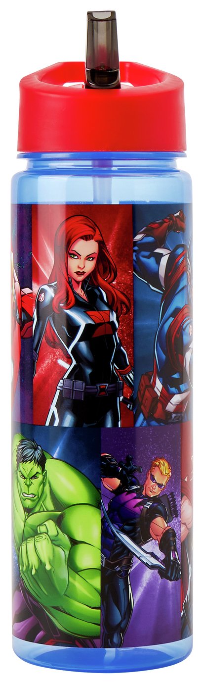 Avengers Blue & Red Sipper Water Bottle - 600ml