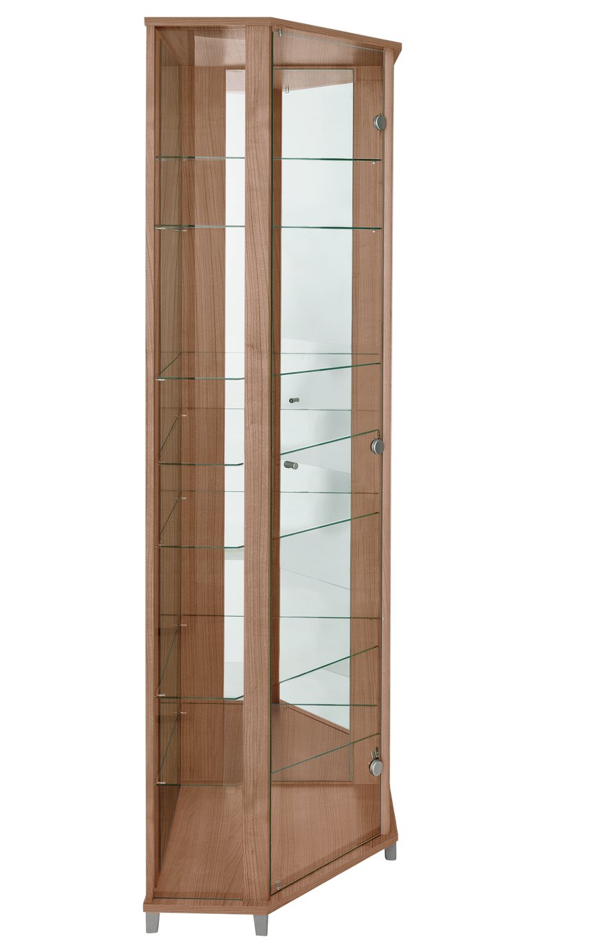 Argos Home 7 Shelf Glass Corner Display Cabinet - Oak