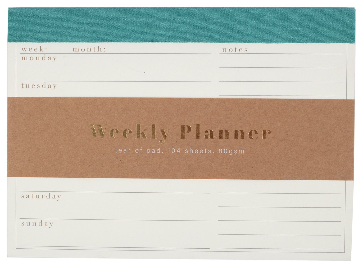 Argos Home Into The Woods Linen Weekly Planner Pad