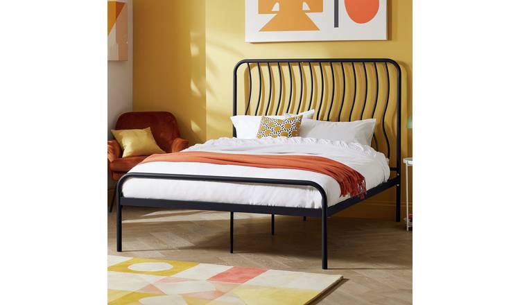 Metal king deals bed frame platform