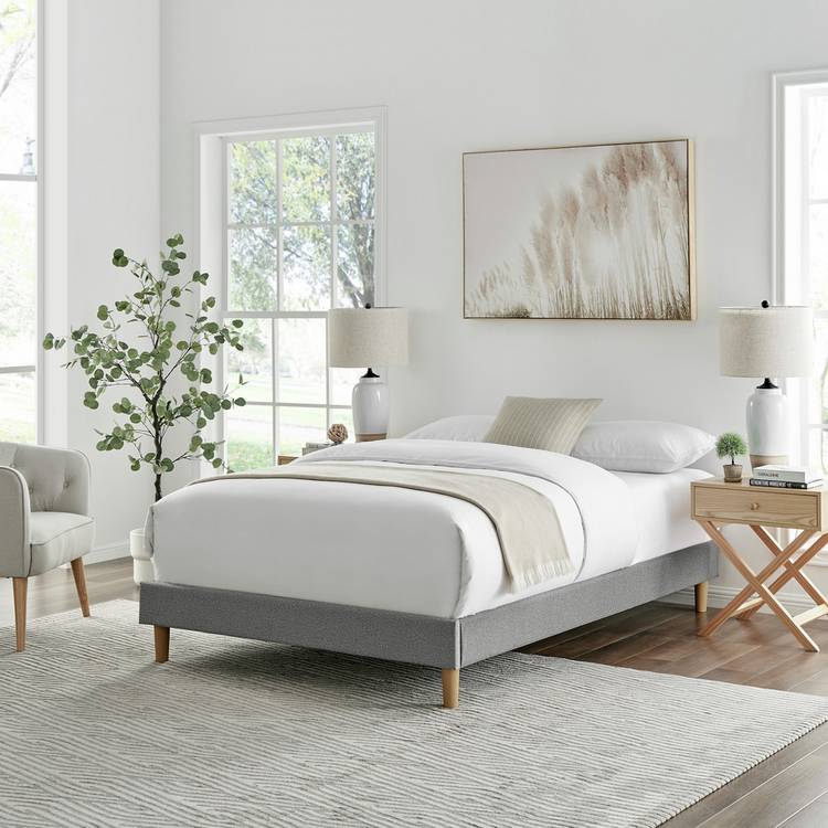 Argos Home Arthur Platform Kingsize Bed Frame - Dark Grey 0