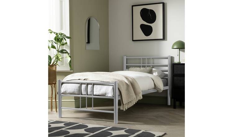 Argos white metal bed 2024 frame single