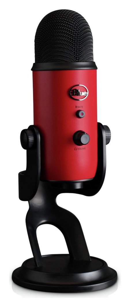 Blue Mic Yeti USB Microphone - Satin Red