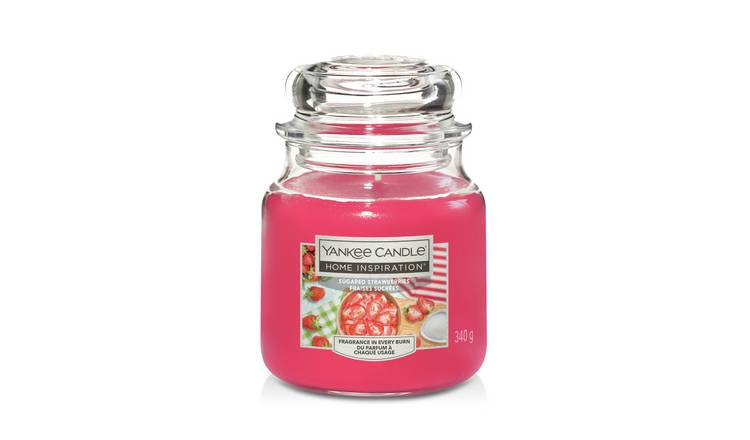 Yankee Home Inspiration Medium Candle - Sugared Strawberries