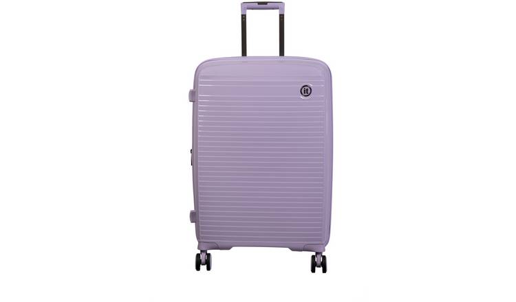 Buy IT Hard Light Weight Expandable 8 Wheel Cabin Suitcase Lilac