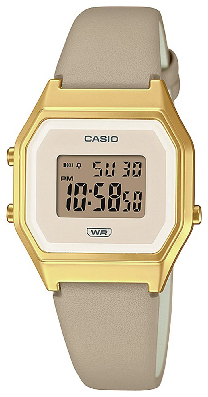 Casio Vintage Digital Leather Strap Watch