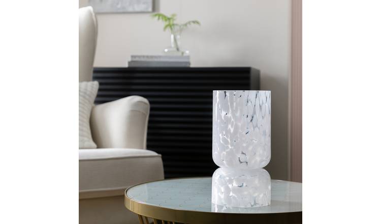 Argos glass on sale table lamp