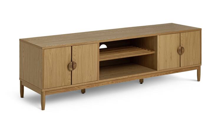 Habitat Cornelia 4 Door TV Unit - Oak