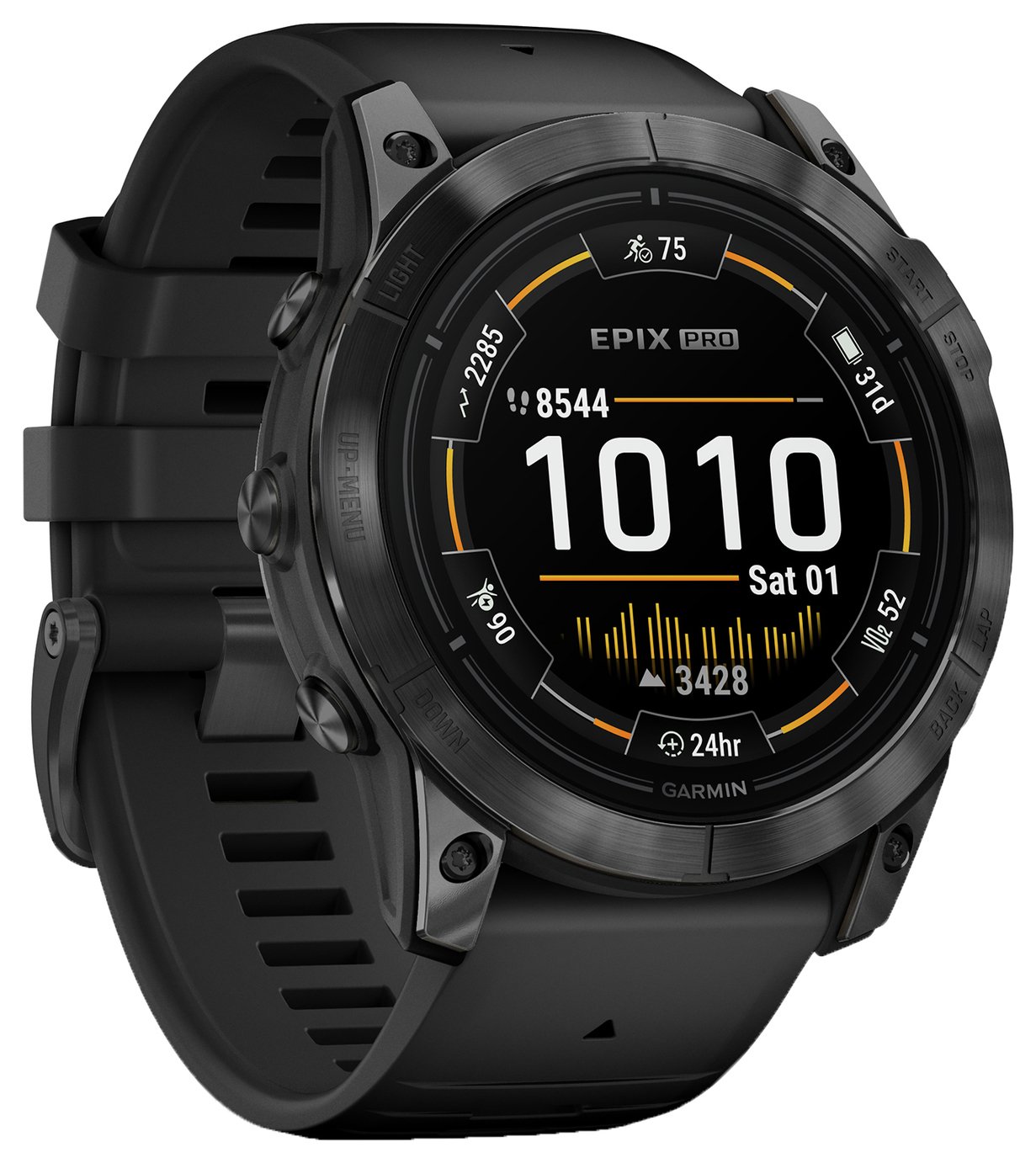 Garmin epix Pro 51mm Smart Watch - Slate Grey & Black