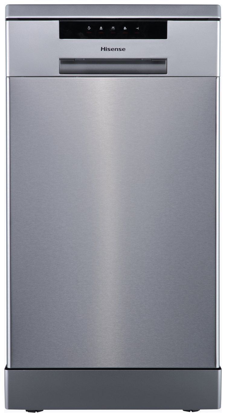 Hisense HS523E15XUK Slimline Dishwasher - Stainless Steel