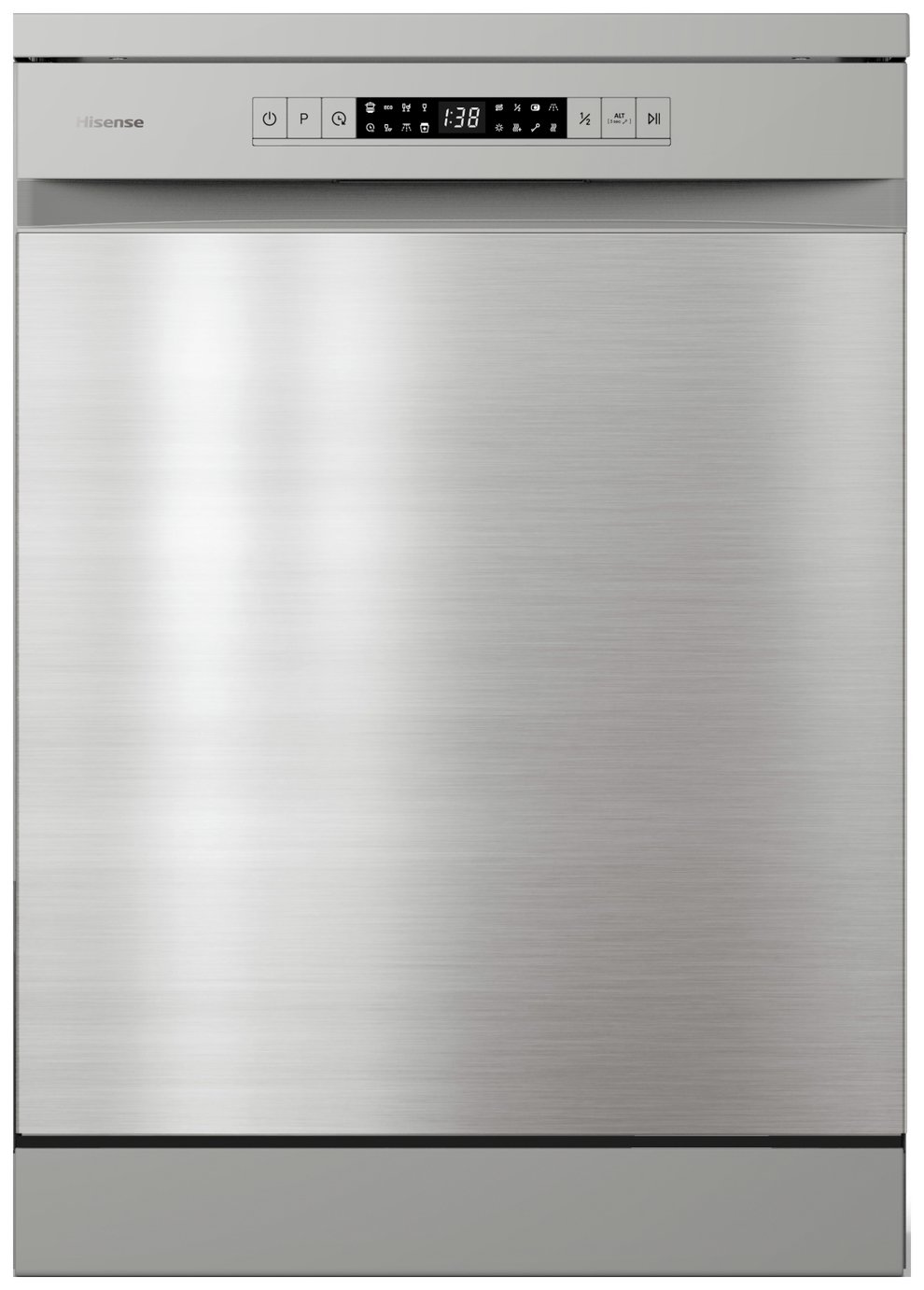 Hisense HS622E90XUK Full Size Dishwasher - Stainless Steel