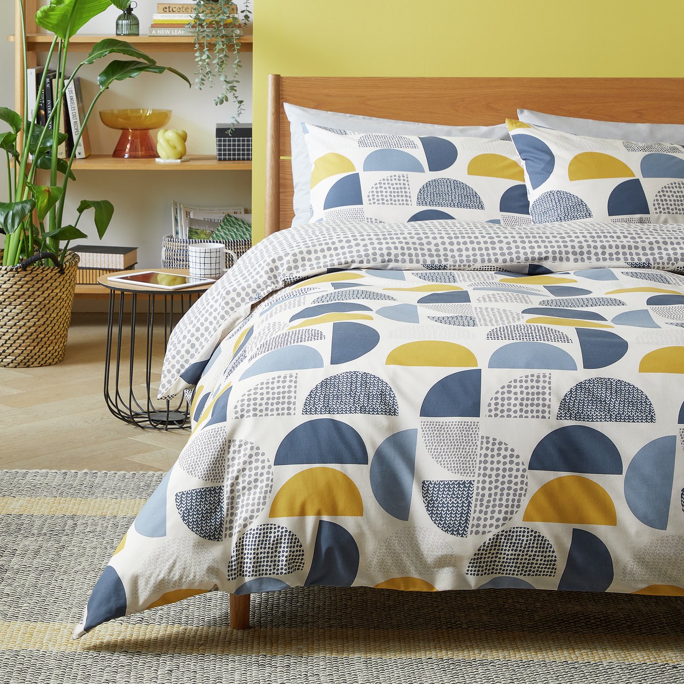 Habitat New Geo Blocks Bedding Set - King size