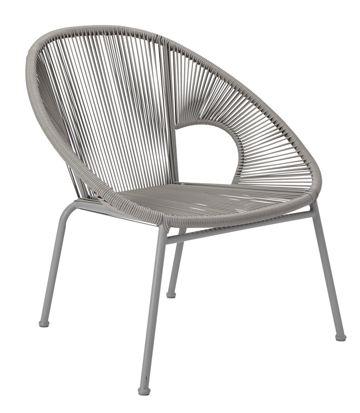 Habitat Nordic Spring Rattan Effect Garden Chair - Grey