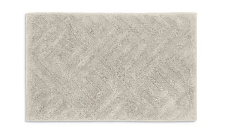 Habitat Textured Luxe Bath Mat - Neutral