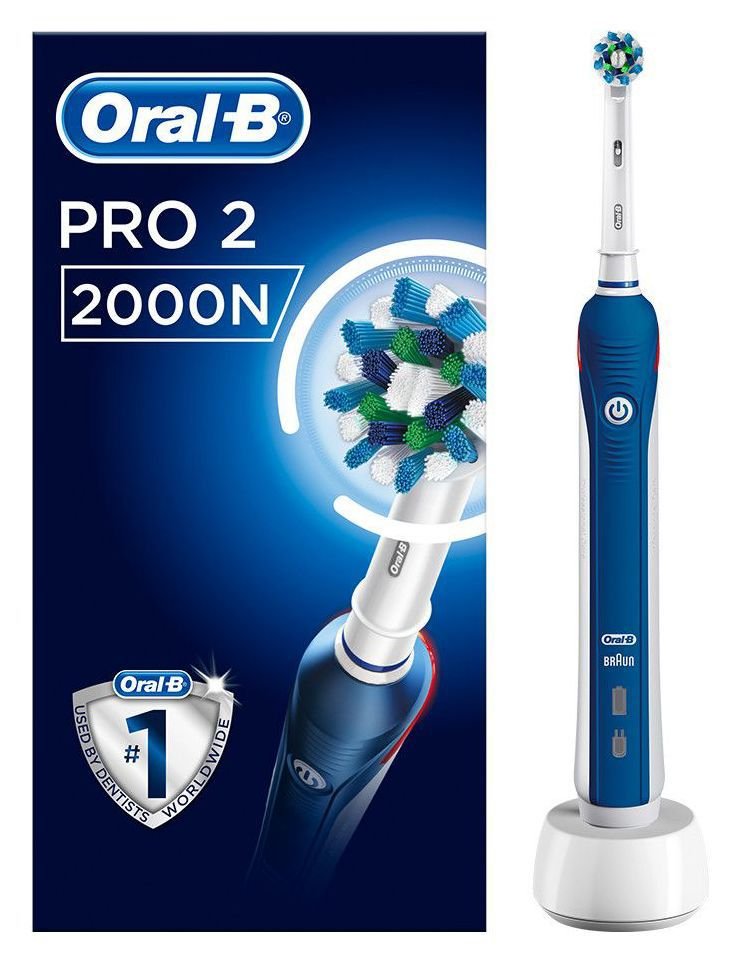 Oral-B Pro 2 2000 Cross Action Electric Toothbrush - Blue