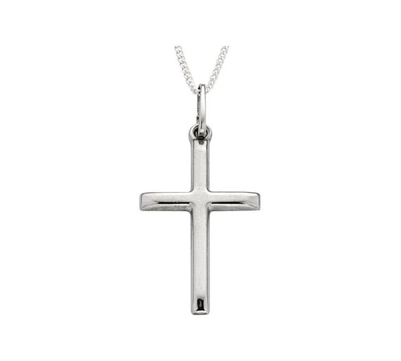 Buy Sterling Silver Plain Cross Pendant at Argos.co.uk - Your Online ...