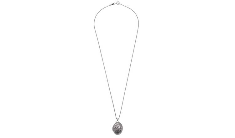 Argos ladies silver on sale lockets