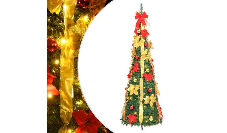 Walplus 50 LED Lights Pop-up Artificial Christmas Tree - Green - 120 cm