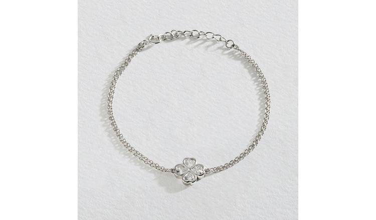 Sterling silver cz on sale bracelets