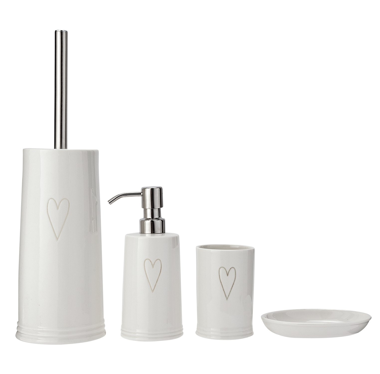 Argos Home 4 Piece Ceramic Bathroom Accessory Set Review