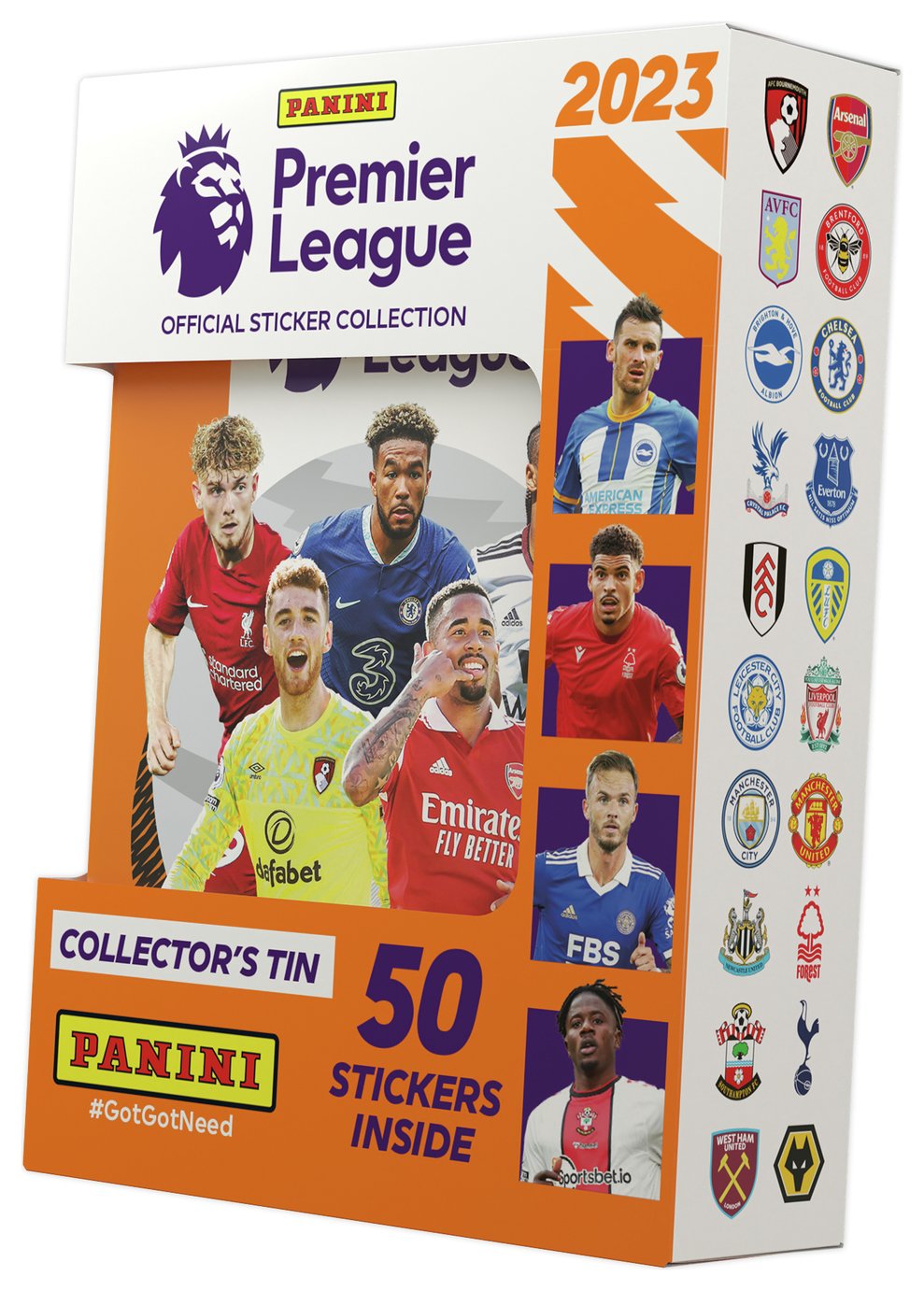 Panini Premier League 2023 Sticker Collection Pocket Tin